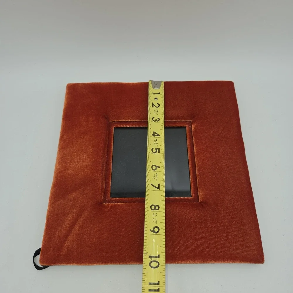 Vintage Orange Velvet Picture Frame 5